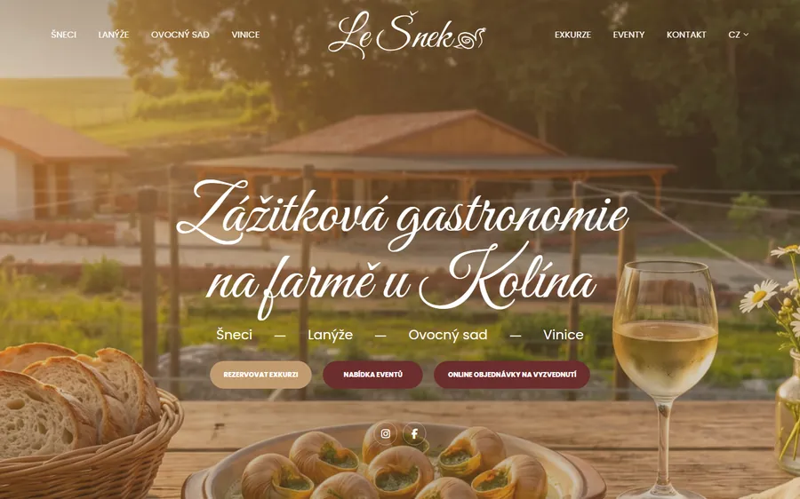 Náhled webu lesnek.com
